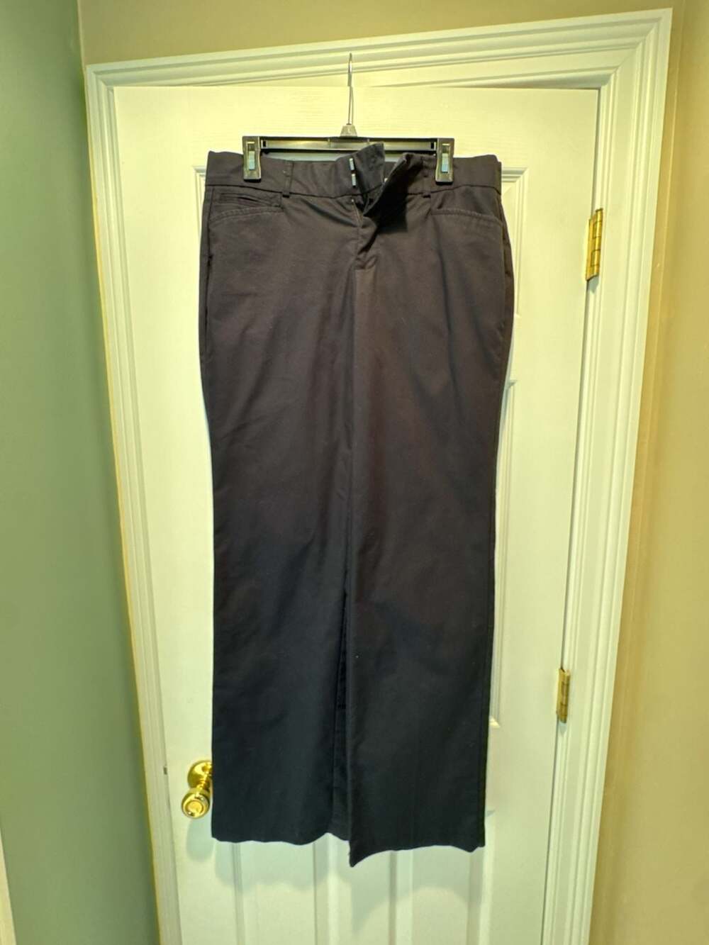 Dockers Women's Black Mid-Rise Straight Leg Pants Size 10L